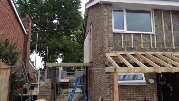 Progress photo mid-way through this insurance project in Windsor.