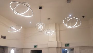 New lights as part of refurbishment
